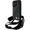 BMW M Edition Carbon Stripe & Strap iPhone 16 Plus Case - Black - (BMW000939-0)