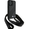 BMW M Edition Carbon Stripe & Strap iPhone 16 Plus Case - Black - (BMW000939-0)