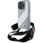 BMW M Edition Carbon Stripe & Strap iPhone 16 Pro Case - Gray - (BMW000942-0)