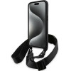 BMW M Edition Carbon Tricolor Lines & Strap case for iPhone 15 Pro - black - (BMW000795-0)