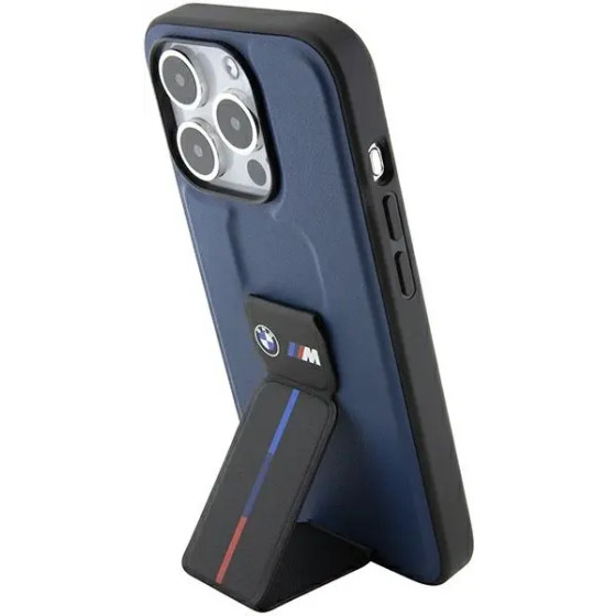 BMW M Grip Stand Bicolor case for iPhone 15 Pro - navy blue - (BMW000810-0)