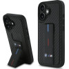 BMW M Grip Stand Smooth and Carbon case for iPhone 16 - black - (BMW000890-0)