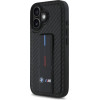 BMW M Grip Stand Smooth and Carbon case for iPhone 16 - black - (BMW000890-0)