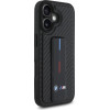 BMW M Grip Stand Smooth and Carbon case for iPhone 16 - black - (BMW000890-0)