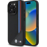 BMW M Meshed Tricolor Stripes MagSafe Case for iPhone 16 Pro - Black - (BMW000895-0)