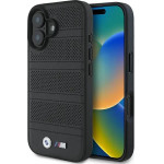 BMW M Perforated And Stitched Line MagSafe case for iPhone 16 - black - (BMW000865-0)