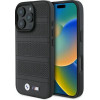 BMW M Perforated And Stitched Line MagSafe case for iPhone 16 Pro Max - black - (BMW000919-0)