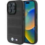 BMW M Perforated And Stitched Line MagSafe case for iPhone 16 Pro Max - black - (BMW000919-0)