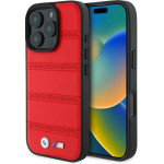BMW M Perforated And Stitched Line MagSafe case for iPhone 16 Pro Max - red - (BMW000920-0)