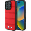 BMW M Perforated And Stitched Line MagSafe case for iPhone 16 Pro - red - (BMW000866-0)