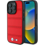 BMW M Perforated And Stitched Line MagSafe case for iPhone 16 Pro - red - (BMW000866-0)