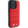 BMW M Perforated And Stitched Line MagSafe case for iPhone 16 Pro - red - (BMW000866-0)