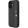 BMW M Perforated Tricolor Detail Line iPhone 16 Case - Dark Gray - (BMW000859-0)