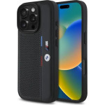BMW M Perforated Tricolor Detail Line iPhone 16 Pro Max Case - Black - (BMW000858-0)