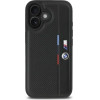 BMW M Perforated Tricolor Detail Line iPhone 16 Case - Black - (BMW000856-0)