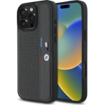 BMW M Perforated Tricolor Detail Line iPhone 16 Pro Case - Dark Gray - (BMW000860-0)
