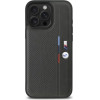 BMW M Perforated Tricolor Detail Line iPhone 16 Pro Case - Dark Gray - (BMW000860-0)