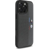 BMW M Perforated Tricolor Detail Line iPhone 16 Pro Case - Dark Gray - (BMW000860-0)