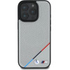 BMW M Perforated Tricolor Line MagSafe Case for iPhone 16 Pro - Gray - (BMW000855-0)