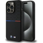 BMW M Silicone Pattern MagSafe case for iPhone 15 Pro - black - (BMW000818-0)
