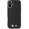 BMW M Smooth Full Wrapped Metal MagSafe Case for iPhone 16 Plus - Black - (BMW000921-0)