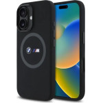 BMW M Silicone Printed Ring MagSafe iPhone 16 Case - Black - (BMW000952-0)