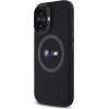 BMW M Silicone Printed Ring MagSafe iPhone 16 Case - Black - (BMW000952-0)
