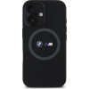 BMW M Silicone Printed Ring MagSafe iPhone 16 Case - Black - (BMW000952-0)