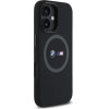 BMW M Silicone Printed Ring MagSafe iPhone 16 Case - Black - (BMW000952-0)