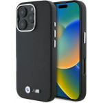 BMW M Smooth Full Wrapped Metal MagSafe Case for iPhone 16 Pro - Black - (BMW000958-0)