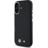 BMW M Smooth Full Wrapped Metal MagSafe iPhone 16 Case - Black - (BMW000960-0)