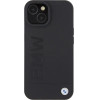 BMW MagSafe Leather Hot Stamp case for iPhone 15 Plus - black - (BMW000664-0)