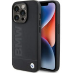 BMW MagSafe Leather Hot Stamp case for iPhone 15 Pro - black - (BMW000665-0)