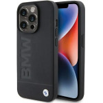BMW MagSafe Leather Hot Stamp case for iPhone 15 Pro Max - black - (BMW000666-0)
