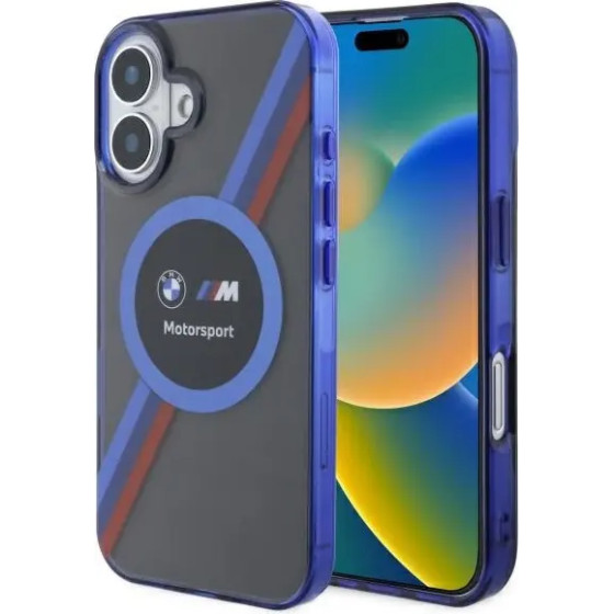 BMW Motosport IML Circle MagSafe iPhone 16 Case - Black - (BMW000886-0)