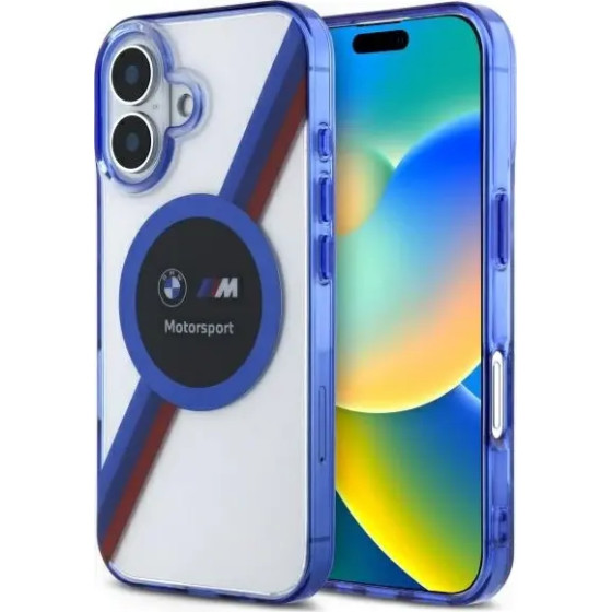 BMW Motosport IML Circle MagSafe iPhone 16 Case - Clear - (BMW000930-0)