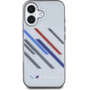 BMW Motosport IML Random Stripes iPhone 16 Case - Gray - (BMW000882-0)