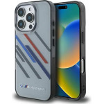 BMW Motosport IML Random Stripes iPhone 16 Pro Max Case - Gray - (BMW000885-0)