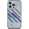 BMW Motosport IML Random Stripes iPhone 16 Pro Max Case - Gray - (BMW000885-0)