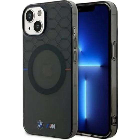 BMW Pattern MagSafe case for iPhone 14 Plus - gray - (BMW000602-0)