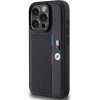 BMW Perforated Tricolor Line case for iPhone 15 Pro - black - (BMW000784-0)
