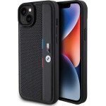 BMW Perforated Tricolor Line case for iPhone 15 Plus / 14 Plus - black - (BMW000783-0)