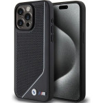 BMW Perforated Twisted Line MagSafe case for iPhone 15 Pro - black - (BMW000787-0)