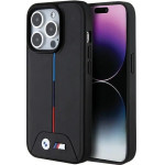 BMW Quilted Tricolor MagSafe case for iPhone 15 Pro - black - (BMW000731-0)