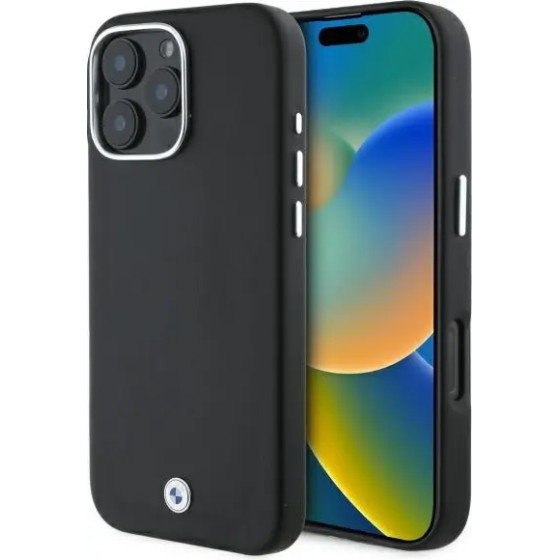 BMW Sign Full Wrapped Metal MagSafe Case for iPhone 16 Pro Max - Black - (BMW000899-0)