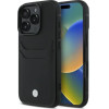 BMW Sign Leather Cardslot Case for iPhone 16 Pro Max - Black - (BMW000891-0)
