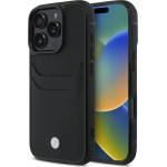 BMW Sign Leather Cardslot Case for iPhone 16 Pro Max - Black - (BMW000891-0)