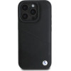 BMW Sign Leather Crossing Lines Pattern iPhone 16 Pro Max Case - Black - (BMW000916-0)