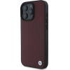 BMW Sign Leather Diamond Metal Logo MagSafe Case for iPhone 16 Pro Max - Red - (BMW000902-0)