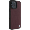 BMW Sign Leather Diamond Metal Logo MagSafe Case for iPhone 16 Pro Max - Red - (BMW000902-0)